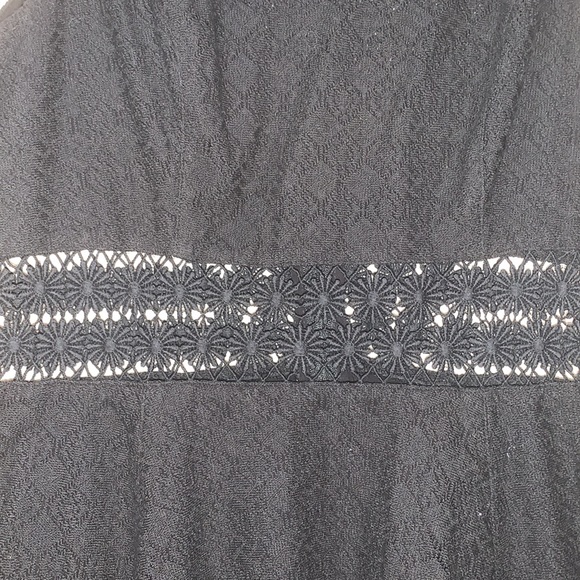 Black floral detail mini dress by Free People - Picture 4 of 5